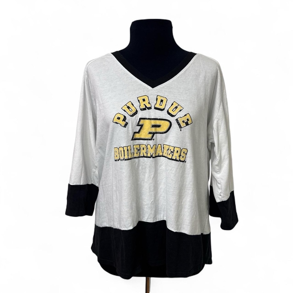 Pro Edge Black and White V-Neck Shirt